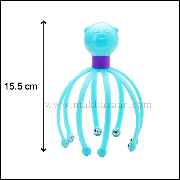 Hair Scalp Massager 1PC Claw Massager Body Massager Octopus Head Scalp Neck Equipment Stress Release Relax Massage Relief Head Care Massager (PLASTIC)  